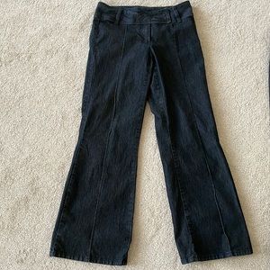 Dark blue trousers